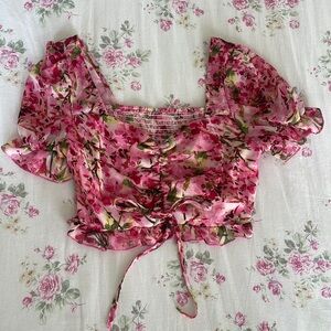 Floral croptop